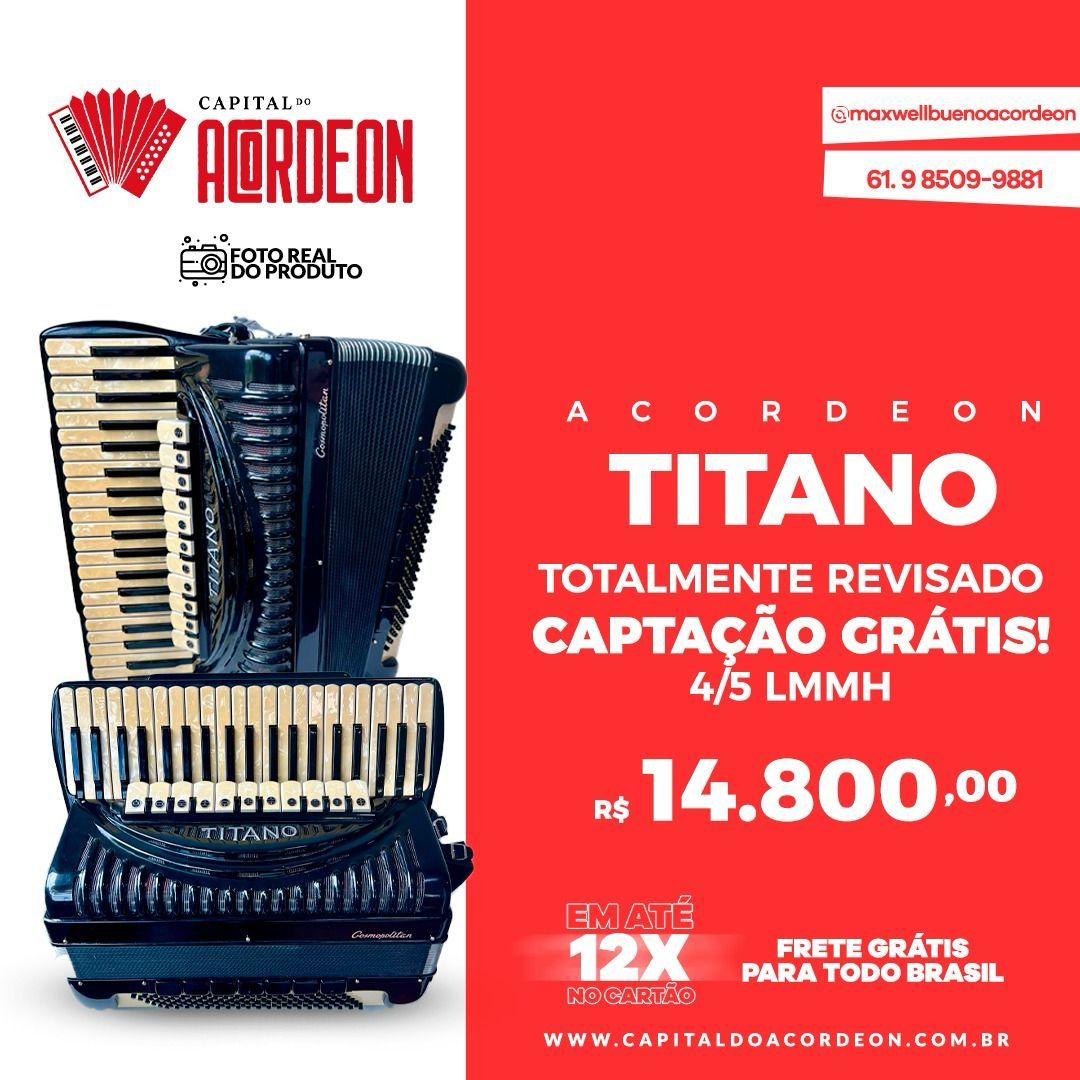 Acordeon Titano - Oitavada 4/5